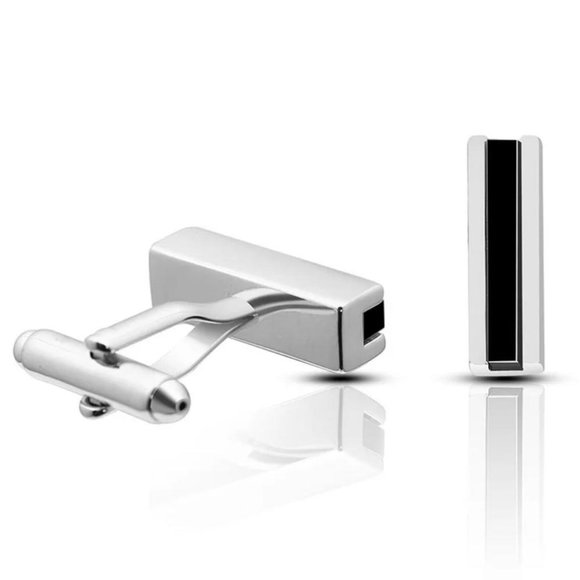 Timeless Bar Stainless Steel Cuff Links - Picture 1 of 5